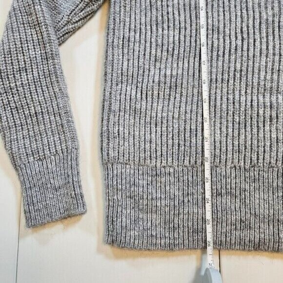 Contemporaine Sweater Women S Gray Exclusive Simons Chunky Ribbed Knit Oversized - Picture 9 of 16